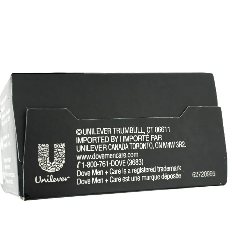 Dove Men + Care Exfoliate Charcoal - Clove Oil Cleansing Bar NWT